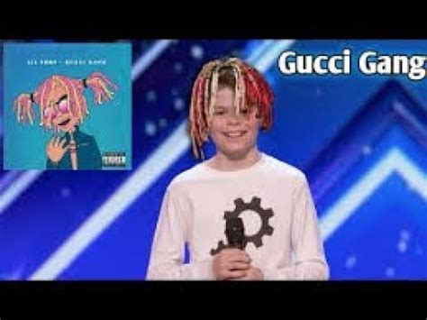 gucci gang niño cantando